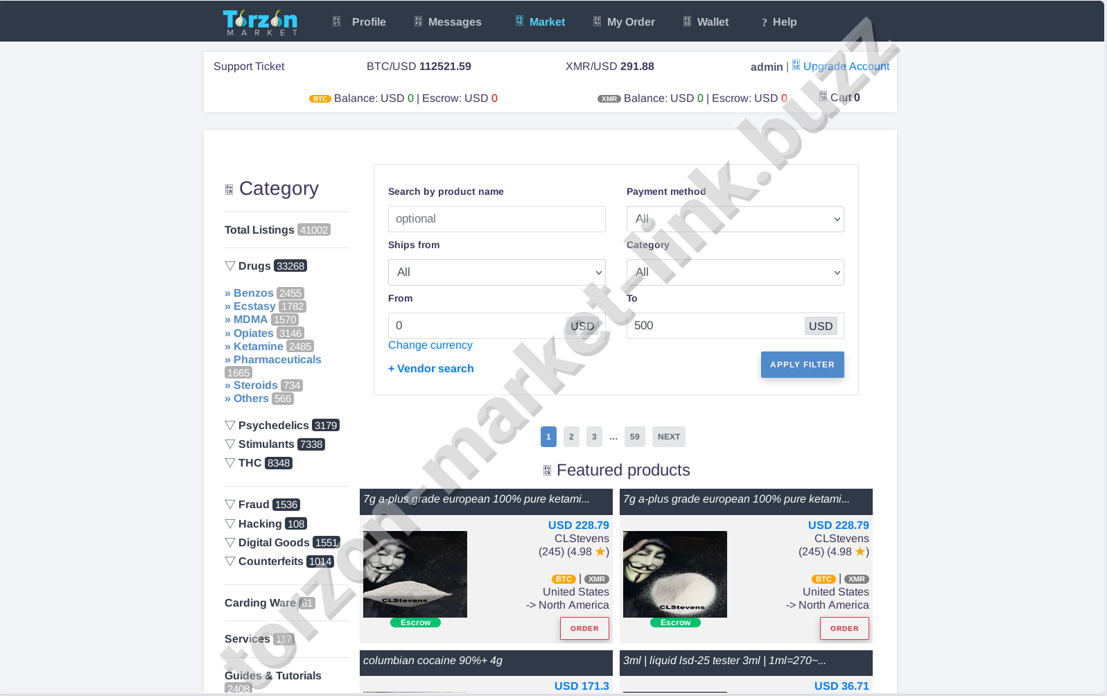 Torzon Market Product Listings